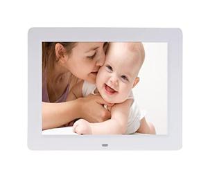 WangSiwe Smart Digital Photo Frame 10.4 inch LCD Digital Photo Frame Hd 1024X768 Multi-Functional Built-in Mp3/Mp4 Player Remote Control White/Black Color (0 : 0, Color : White)/White/0