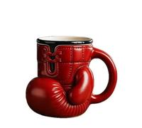WangSong Boxing Gloves Mug, Drink Like a Fighter, 12 oz Funny 3D Boxing Gloves Coffee Mug, Red Sports Boxing Cup for Boxers, Men, Friends, Dads, and Boxing Enthusiasts