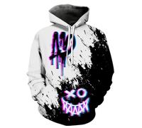 wangstar Mens Graphic Hoodies Pullover Cool Designer Hoodies for Men for Gen Z Cool Anime Funny Sweatshirts, Jh Purple Black Graffiti, XXL-3XL