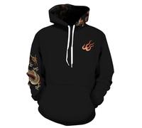 wangstar Mens Graphic Hoodies Pullover Cool Designer Hoodies for Men for Gen Z Cool Anime Funny Sweatshirts, Ar Dragon Embroidery, XXL-3XL