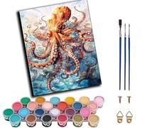 WANGWANGMIAO Paint by Number for Adults,Deep Sea Dancer Adult Painting by Numbers Canvas Kits, DIY Acrylic Oil Paints for Home Wall Decor Gift 16x20inch,Without Frame