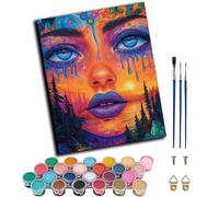 WANGWANGMIAO Paint by Number for Adults Flowing Light Fantasy,Painting by Numbers Kits for Beginners,Colorful Oil Paints Craft Art for Home Wall Decor Gift 20X16Inch,Without Frame
