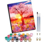 WANGWANGMIAO Paint by Number for Adults,Romantic Modern Dancer Girl Adult Painting by Numbers Canvas Kits, DIY Acrylic Oil Paints for Home Wall Decor Gift 16x20inch,Without Frame