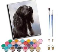 WANGWANGMIAO Paint by Numbers for Adults Deep Gaze,16x20 Inch Linen Canvas Acrylic DIY Number Painting Kits Hand Painted Oil Painting Wall Art Decor Gifts,Without Frame