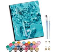 WANGXIAO DIY Painting by Numbers Kits for Adults Beginner,40x50cm，Oil Painting for Home Wall Decoration Hand Painted Gifts,Imagination Thought Girl,Frameless