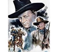 WANGXIAO DIY Painting by Numbers Kits for Adults Beginner,40x50cm,Oil Painting for Home Wall Decoration Hand Painted Gifts,Retro Cowboy John Wayne Man,Frameless