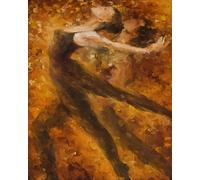 WANGXIAO Paint by Numbers for Adults,DIY Oil Painting Gift Kits,16 * 20 inch,Hand Painted Digital Painting Art Home Decoration,Abstract Ballerina Girl,Frameless