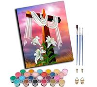WANGXIAO Paint by Numbers for Adults - Painting by Numbers for,Oil Number Painting Kits for Home Wall Decor，20x16inch，Jesus of Christianity,Frameless