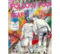 WANGXIAO Paint by Numbers Kits for Adults,Oil Painting Kits for Beginners On Clear Symbols Colored Canvas,Easy DIY Acrylic Pigment Drawing Gift,40x50cm,Colorful Graffiti Two Boys,Frameless