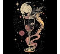 WANGXIAO Paint by Numbers Kits for Adults,with Acrylic Paint Brushes,DIY Craft Oil Painting Art Kits for Home Wall Decor,40X40Cm,Cosmic Champagne Cocktail,with Frame