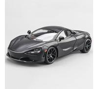 WANGXLGD 1: 18 Scale Car Model, Compatible with McLaren 720S, Simulation Alloy Car Model with Sound and Light Function Car Model Diecast Vehicle (Black)