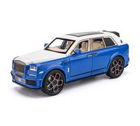 WANGXLGD 1:22 Scale Diecast Model Vehicles, Compatible with Rolls-Royce Cullinan, Zinc Alloy Pull Back Car Model with Sound and Light for Christmas and Birthday Gifts (B)