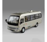 WANGXLGD 1/24 Scale Bus Model, Compatible with Toyota Coaster, Coach Simulation Alloy Die-Cast Model for Christmas Birthday Presents(20.5 * 6 * 8CM) (Gold)