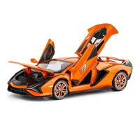 WANGXLGD 1:24 Scale Car Model, Compatible with Lamborghini Sian, Metal Die Cast Kit Sports Car Model Gift Ornaments (D)