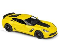 WANGXLGD 1:24 Scale Die-cast Car Model, Compatible with Chevrolet Corvette Z06 2017, Multifunctional Simulation Alloy Metal Supercar Model Car (B)