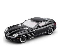 WANGXLGD 1/24 Scale Sports Car Model Compatible with Mercedes-Benz SLR 722S Elevator Movement Simulation Alloy Car Die-Cast Model (Black)