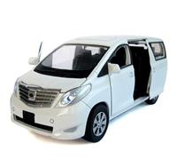 WANGXLGD 1/27 Scale Car Model Alloy Metal Sound and Light Steering Car Model Diecast Vehicle (White)