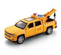 WANGXLGD 1/32 Breakdown Lorry Model Car, Zinc Alloy Pull Back Vehicles Model Car with Sound and Light for Collectors Birthday Gift (Yellow)