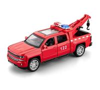 WANGXLGD 1/32 Breakdown Lorry Model Car, Zinc Alloy Pull Back Vehicles Model Car with Sound and Light for Collectors Birthday Gift (Red)