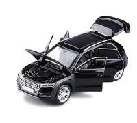 WANGXLGD 1:32 Scale Car Model, Compatible with Audi Q5, Alloy SUV Model with Sound and Light, Pull Back (Black)