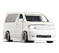 WANGXLGD 1:32 Scale Car Model, Compatible with Elgrand, Business Alloy Car Model Sliding Metal Five-Door Sound and Light (B)