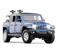 WANGXLGD 1:32 Scale Car Model, Compatible with Jeep Gladiator SUV Pickup Truck Alloy Die-Cast Vehicles Steering Shock Absorption Sound and Light (C)
