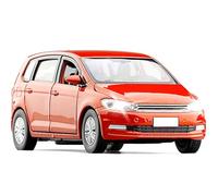 WANGXLGD 1:32 Scale Car Model, Compatible with Volkswagen Touran, MPV Van Six-Door Alloy Car Model Sound and Smooth (A)