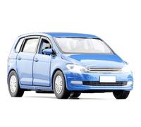 WANGXLGD 1:32 Scale Car Model, Compatible with Volkswagen Touran, MPV Van Six-Door Alloy Car Model Sound and Smooth (B)