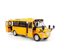 WANGXLGD Bus School Coach Model, 1:32 Scale Zinc Alloy Die Casting Model Collection Decorative Gift