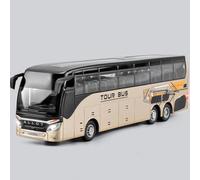 WANGXLGD Business Coach Model, Simulation Alloy Luxury Airport Coach Model Birthday Gift Home Decoration (Gold)