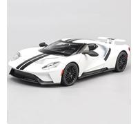 WANGXLGD Compatible with Ford GT, Sports Car Alloy Model 1:24 Die-Cast Model Sound and Light Simulation Car (White)