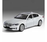 WANGXLGD Die-Cast Model 1/24 Scale, Compatible with BMW 530, Simulation Zinc Alloy Car Model for Christmas Birthday Gifts (20 * 8.8 * 6.5cm) (White)