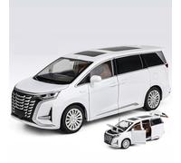 WANGXLGD Die-Cast Model 1/24 Scale, Compatible with TENGSHI D9 MPV, Simulation Zinc Alloy Car Model for Christmas Birthday Gifts (White)