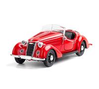 WANGXLGD Die-Cast Model 1:32 Scale Retro Nostalgia Classic Car Model Pull Back Sound and Light Simulation Door Opening Design for Christmas Birthday Gifts (B)