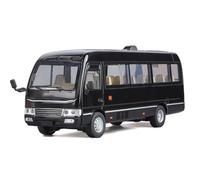 WANGXLGD Die-Cast Vehicles 1:24 Bus Model, Compatible with Toyota Coaster, Alloy Coach Simulation Model Collection Gift(20.5 * 6 * 8cm) (Black)