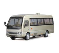 WANGXLGD Die-Cast Vehicles 1:24 Bus Model, Compatible with Toyota Coaster, Alloy Coach Simulation Model Collection Gift(20.5 * 6 * 8cm) (Gold)