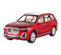 WANGXLGD Die-Cast Vehicles 1:24 Die-Casting Car, Compatible with BMW X7, Off-Road Vehicle SUV Alloy Simulation Car Model for Collecting Boy Gifts (Red)