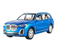 WANGXLGD Die-Cast Vehicles 1:24 Die-Casting Car, Compatible with BMW X7, Off-Road Vehicle SUV Alloy Simulation Car Model for Collecting Boy Gifts (Blue)