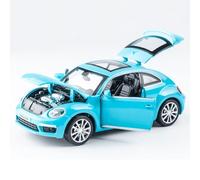 WANGXLGD Die-Cast Vehicles 1:32 Model Car, Compatible with Volkswagen Beetle, Alloy Car Model Sound and Light Open Door Simulation (B)
