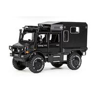 WANGXLGD Die-Cast Vehicles 1:32 RV Car Model, Compatible with Mercedes-Benz, Oversized Off-Road Vehicle Alloy Simulation Sound and Light Pull Back Model (Black)
