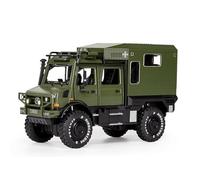 WANGXLGD Die-Cast Vehicles 1:32 RV Car Model, Compatible with Mercedes-Benz, Oversized Off-Road Vehicle Alloy Simulation Sound and Light Pull Back Model (Green)