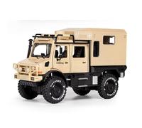 WANGXLGD Die-Cast Vehicles 1:32 RV Car Model, Compatible with Mercedes-Benz, Oversized Off-Road Vehicle Alloy Simulation Sound and Light Pull Back Model (Yellow)