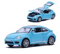 WANGXLGD Die-Cast Vehicles 1/32 Scale, Compatible with Volkswagen Beetle, Simulation Zinc Alloy Car Model for Christmas Birthday Gift (Blue)