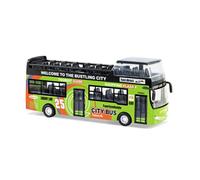 WANGXLGD Large Double-decker Bus Model, Die Casting Tour Coach Model Collection Decorative Gift (Green)