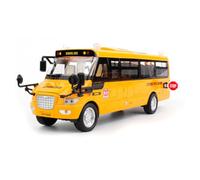 WANGXLGD Large Scale School Bus Model, Die Casting Coach Model Collection Decorative Gift