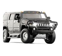 WANGXLGD Scale 1:32 Die Casting Car Model, Compatible with Hummer H2, SUV Alloy Car Model Six Door Sound and Light Shock Absorption Steering (B)