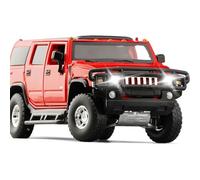 WANGXLGD Scale 1:32 Die Casting Car Model, Compatible with Hummer H2, SUV Alloy Car Model Six Door Sound and Light Shock Absorption Steering (C)