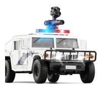 WANGXLGD Vehicles 1:32 Scale Car Model, Compatible with Hummer H1, Military Model Six Door Sound and Light Alloy Car Metal Simulation