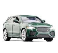 WANGXLGD Vehicles 1:32 Scale Car Model, Compatible with Jaguar F-PACE, Alloy Car Model SUV Six-Door Sound and Light Pull Back (B)