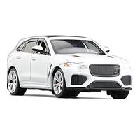 WANGXLGD Vehicles 1:32 Scale Car Model, Compatible with Jaguar F-PACE, Alloy Car Model SUV Six-Door Sound and Light Pull Back (A)